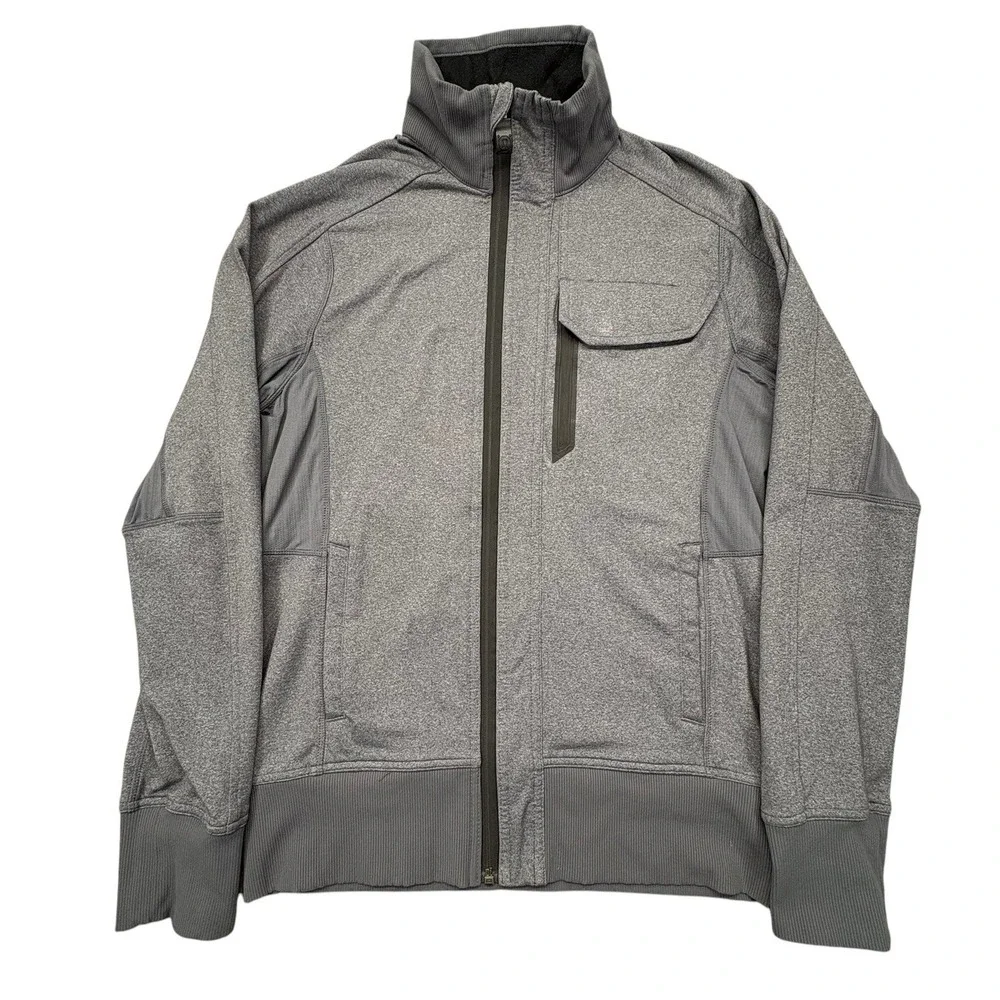 Lululemon Vent Tech Full Zip Jacket Mens‎ S Gray Softshell Magnetic Pocket